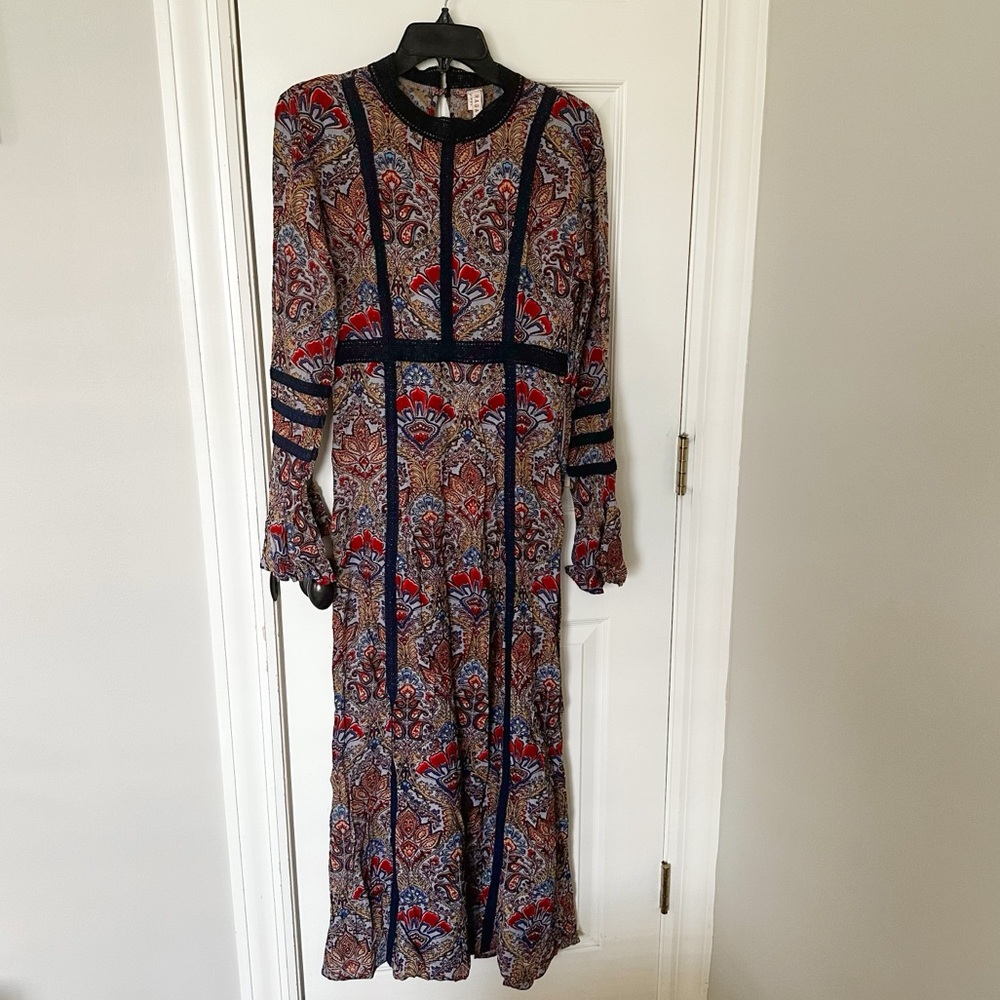 Anthropologie Raga boho paisley maxi dress, size S